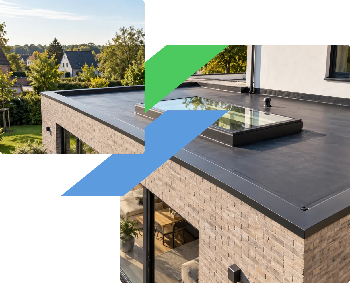 Équipe BATIDEN srl sur un chantier de toiture